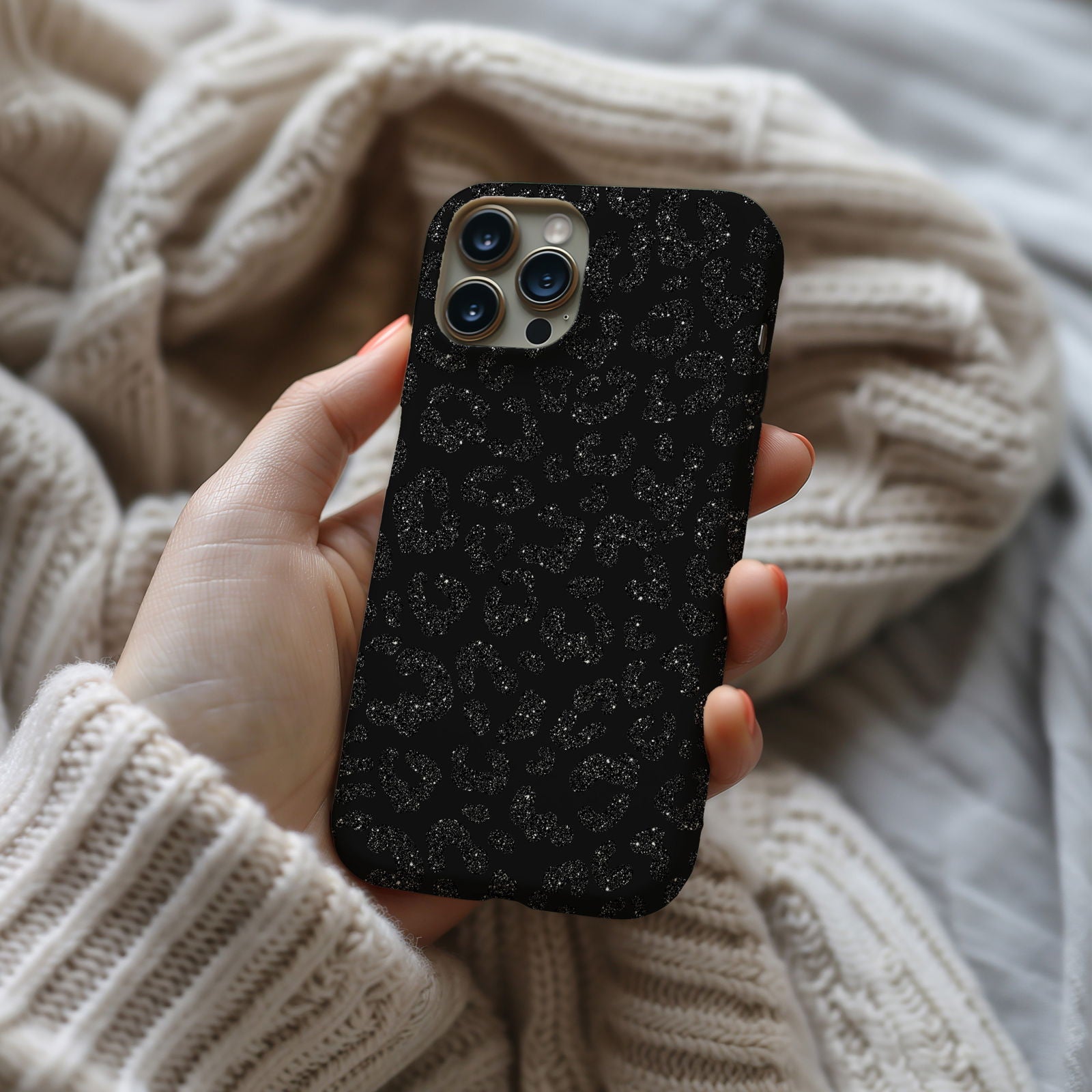 Sparkly Leopard Print Magsafe iPhone Case - Techy Treasures -  