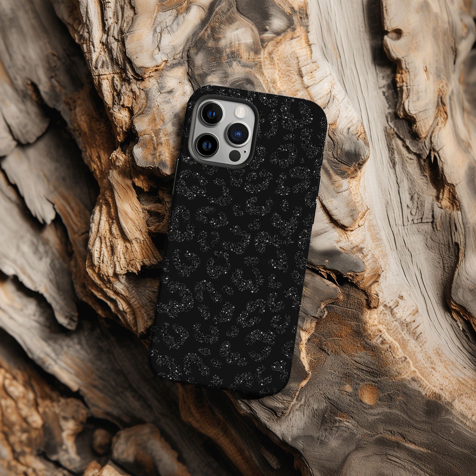Sparkly Leopard Print Magsafe iPhone Case - Techy Treasures -  