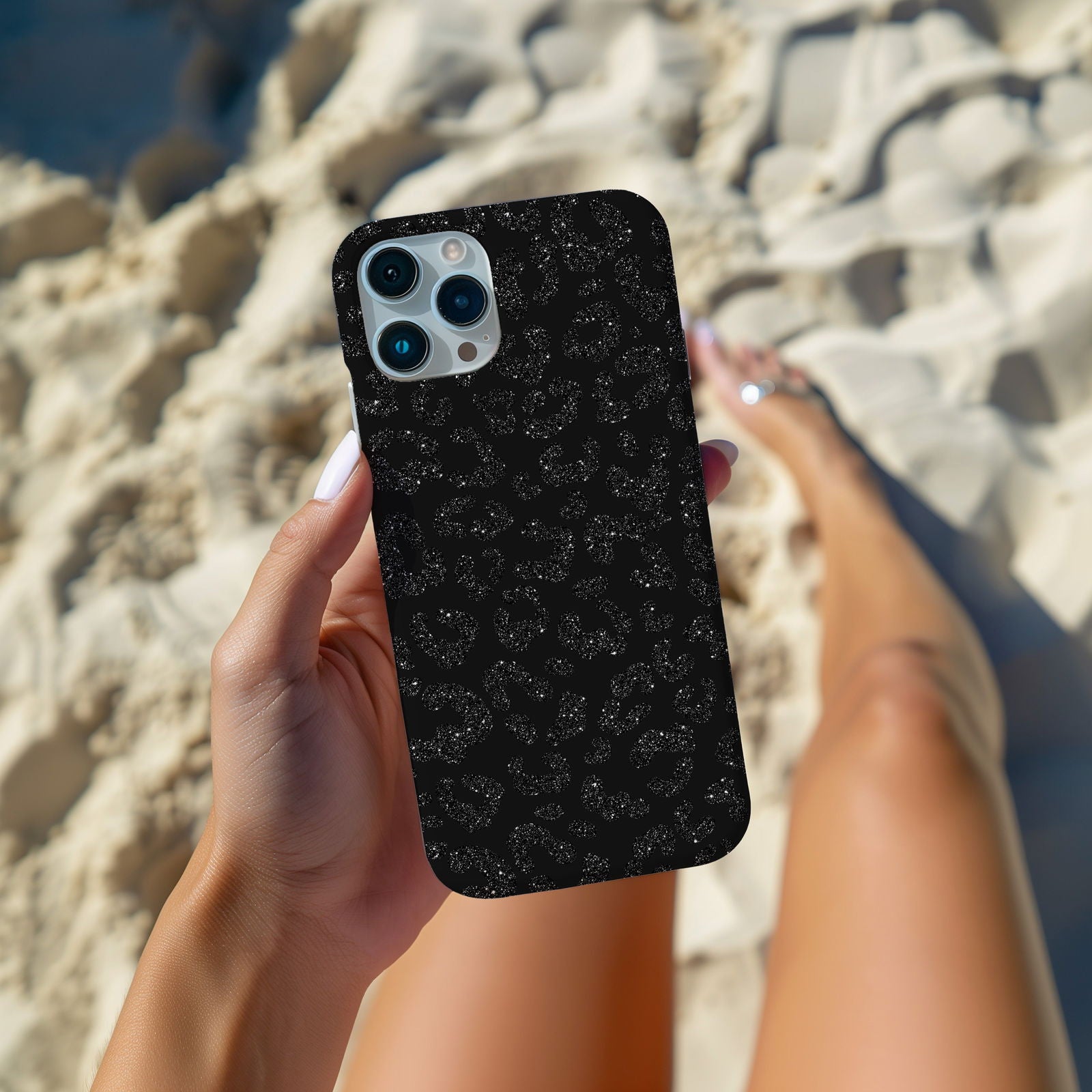 Sparkly Leopard Print Magsafe iPhone Case - Techy Treasures -  