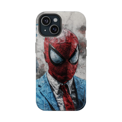 Spider-Man Web-Slinger Protective Magsafe Tough Phone Case - Techy Treasures - Phone Case 