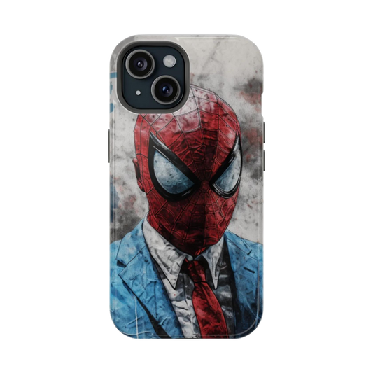 Spider-Man Web-Slinger Protective Magsafe Tough Phone Case - Techy Treasures - Phone Case 
