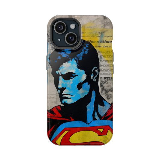 Superman Man of Steel Magsafe Tough Phone Case - Techy Treasures - Phone Case 