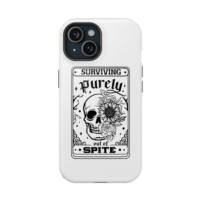 Surviving Purely Out Of Spite Tarot Magsafe iPhone Tough Case - Techy Treasures - Phone Case 