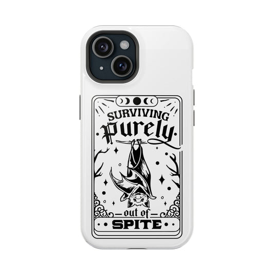 Surviving Purely Out Of Spite Tarot Magsafe iPhone Tough Case - Techy Treasures - Phone Case 
