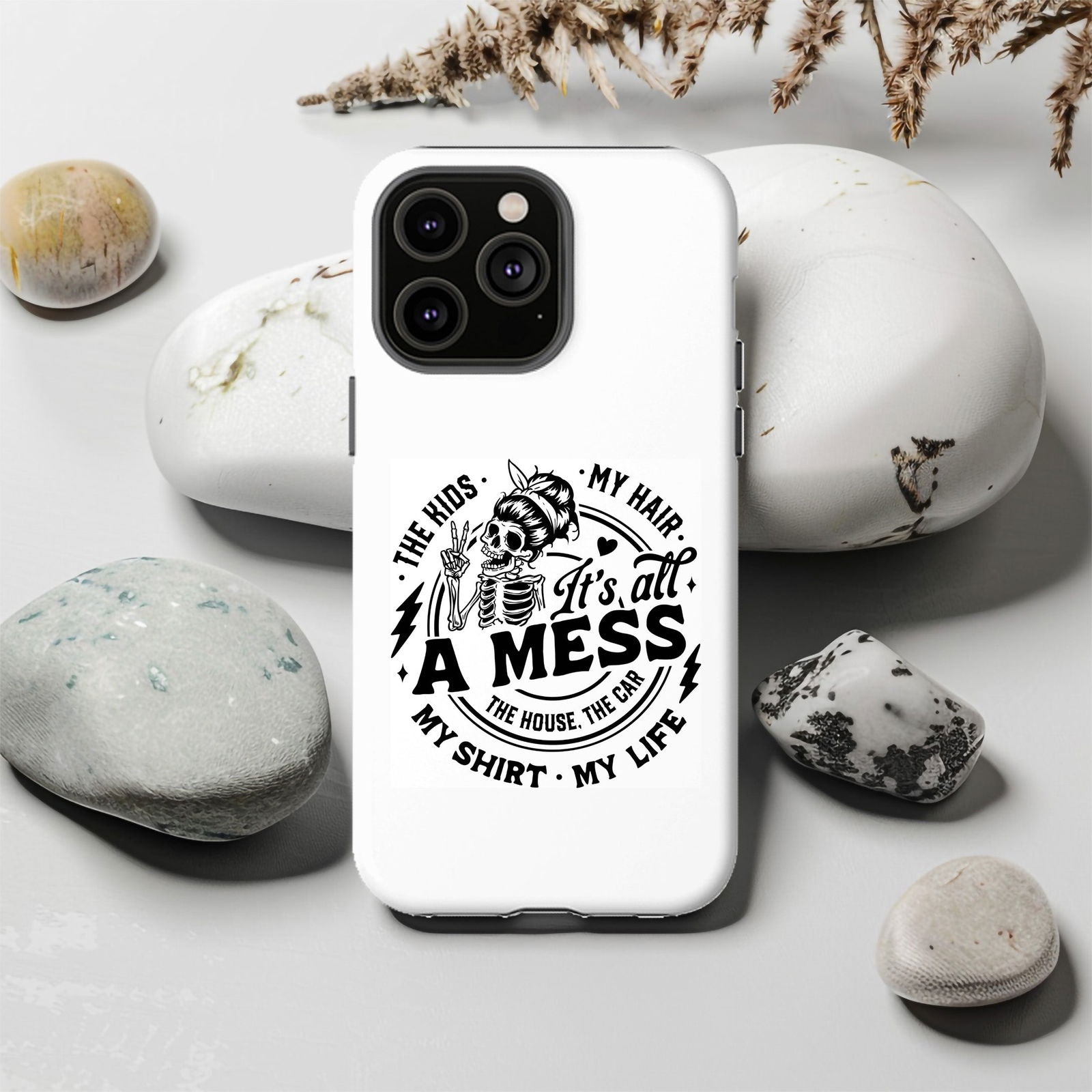 The Kids, My Hair, It's All A Mess Magsafe iPhone Tough Case - Techy Treasures -  