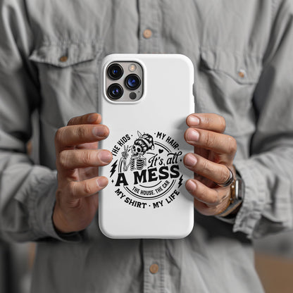 The Kids, My Hair, It's All A Mess Magsafe iPhone Tough Case - Techy Treasures -  