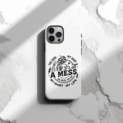 The Kids, My Hair, It's All A Mess Magsafe iPhone Tough Case - Techy Treasures -  