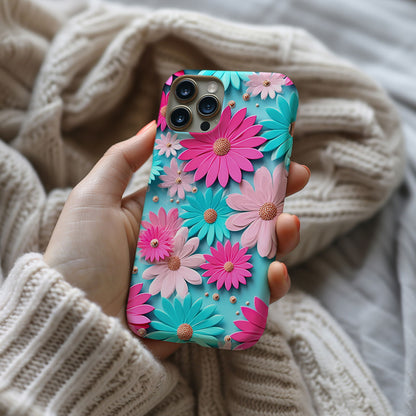 Vibrant 3D Floral iPhone Case Magsafe iPhone Case - Artistic & Colorful Protection for Your Device - Techy Treasures -  