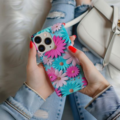 Vibrant 3D Floral iPhone Case Magsafe iPhone Case - Artistic & Colorful Protection for Your Device - Techy Treasures -  