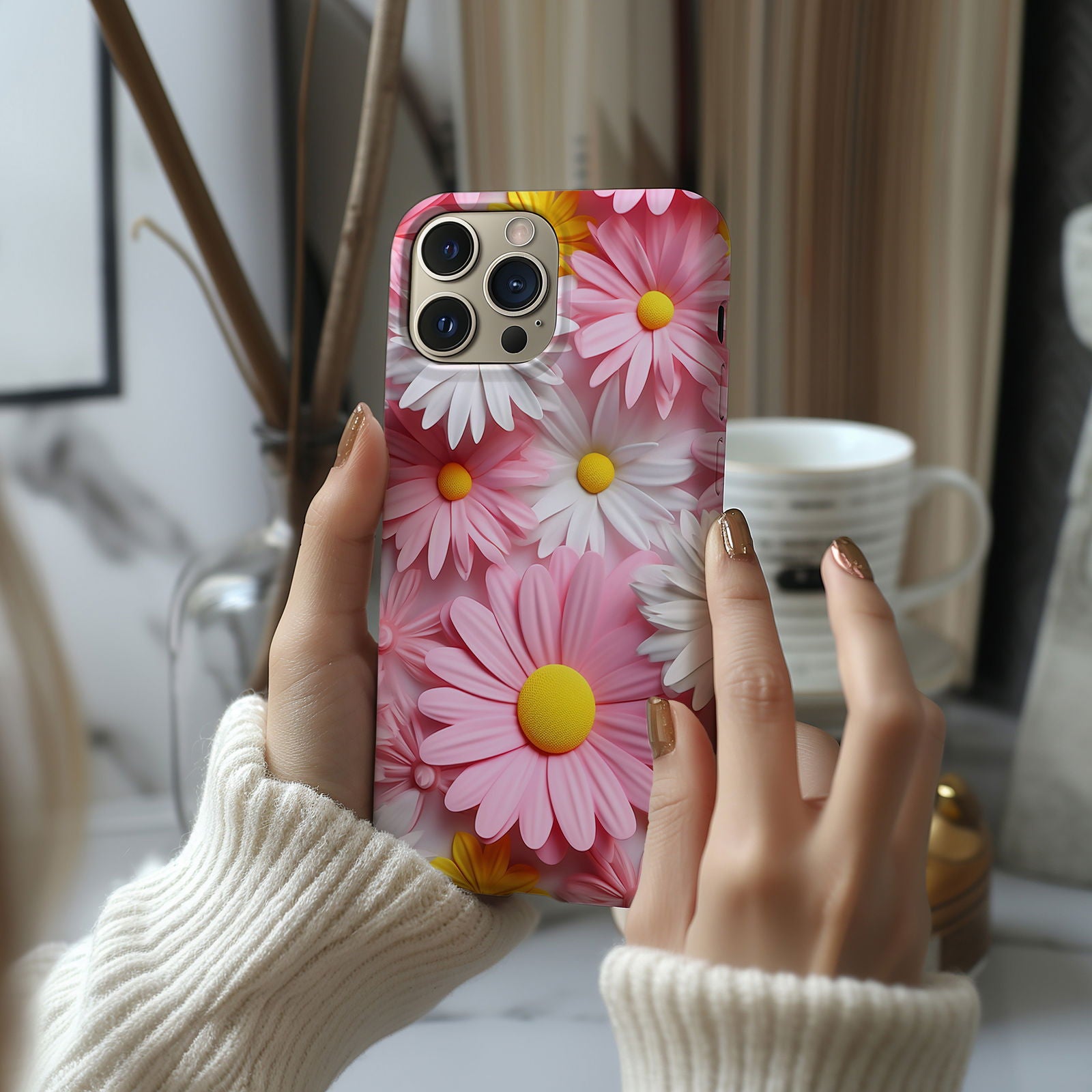 Vibrant 3D Floral iPhone Case Magsafe iPhone Case - Artistic & Colorful Protection for Your Device - Techy Treasures -  