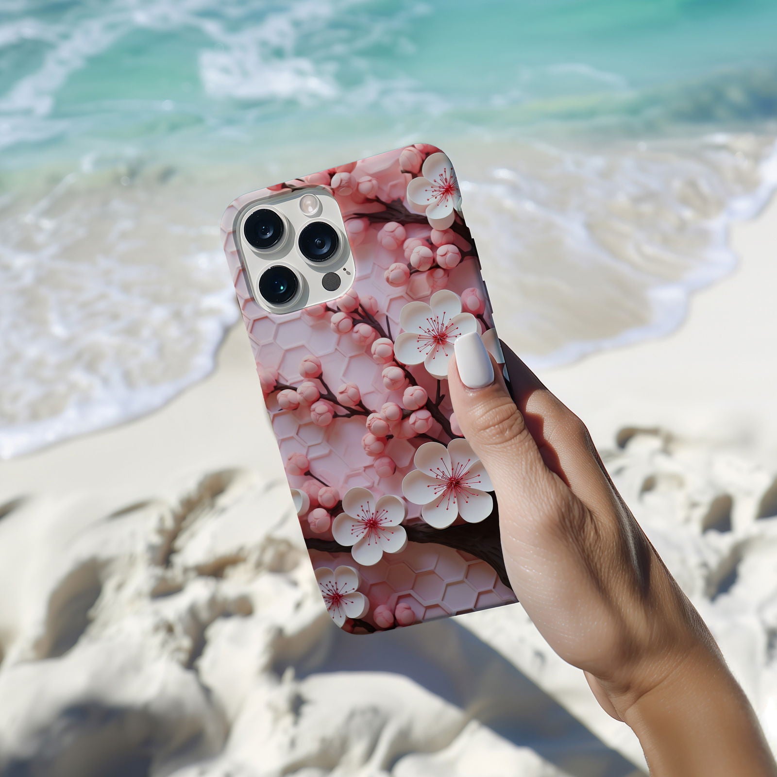 Vibrant 3D Floral iPhone Case Magsafe iPhone Case - Artistic & Colorful Protection for Your Device - Techy Treasures -  