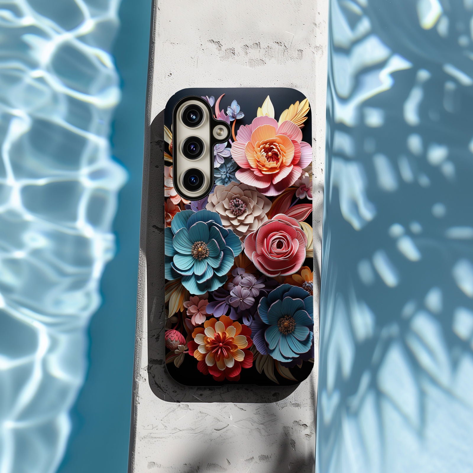 Vibrant 3D Floral iPhone Case Magsafe iPhone Case - Artistic & Colorful Protection for Your Device - Techy Treasures -  