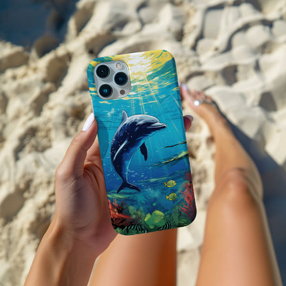 Vibrant Dolphin Undersea Magsafe iPhone Case - Techy Treasures -  