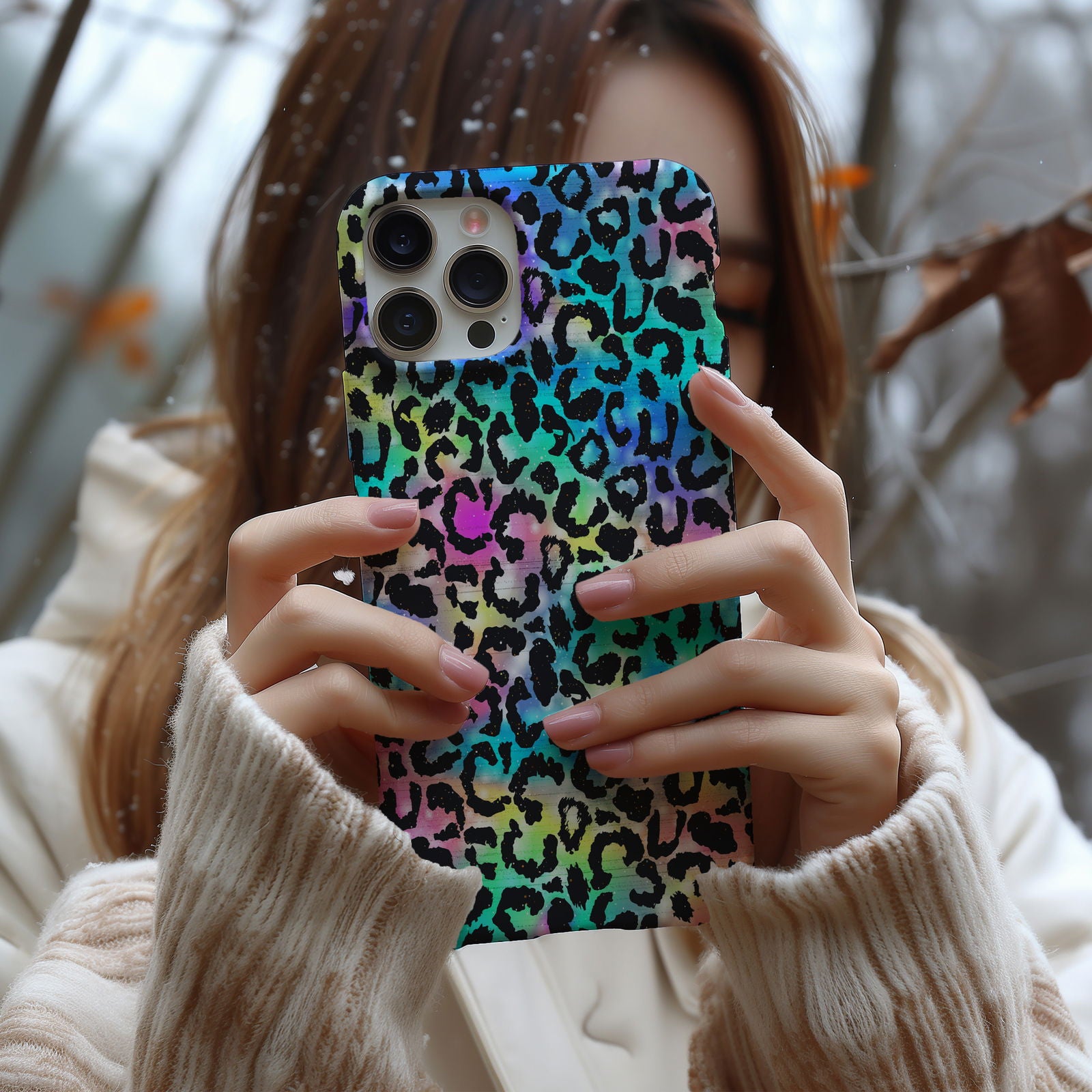 Vibrant Multi-Colored Leopard Print Magsafe iPhone Case - Techy Treasures -  