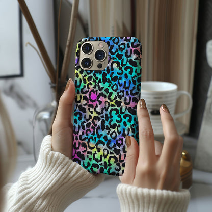 Vibrant Multi-Colored Leopard Print Magsafe iPhone Case - Techy Treasures -  