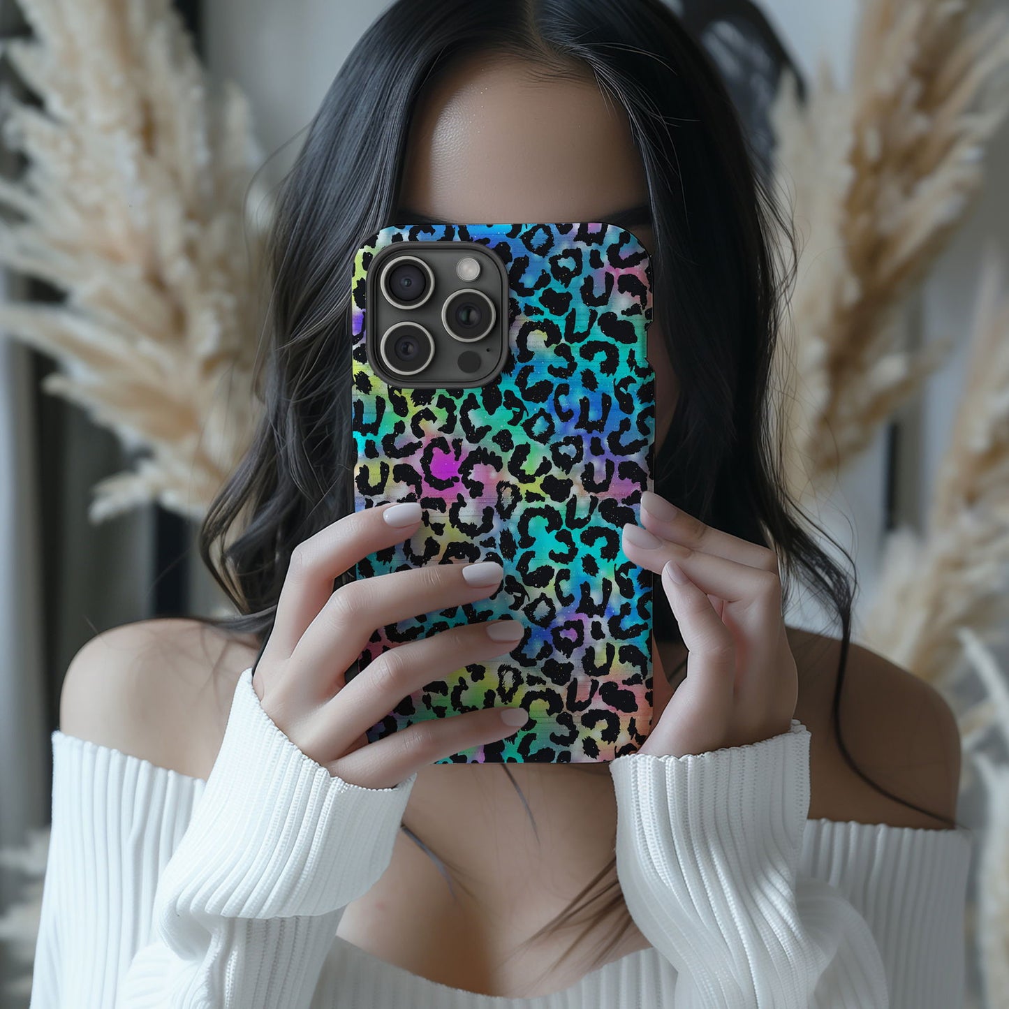 Vibrant Multi-Colored Leopard Print Magsafe iPhone Case - Techy Treasures -  