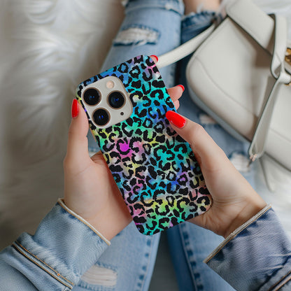 Vibrant Multi-Colored Leopard Print Magsafe iPhone Case - Techy Treasures -  