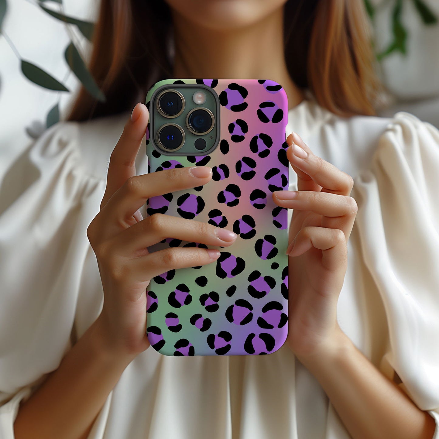 Vibrant Multi-Colored Leopard Print Magsafe iPhone Case - Techy Treasures -  