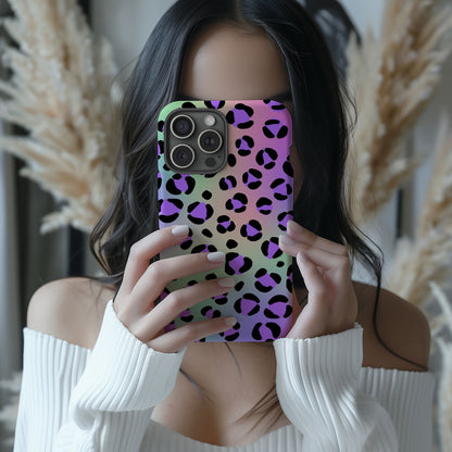 Vibrant Multi-Colored Leopard Print Magsafe iPhone Case - Techy Treasures -  