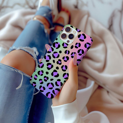 Vibrant Multi-Colored Leopard Print Magsafe iPhone Case - Techy Treasures -  