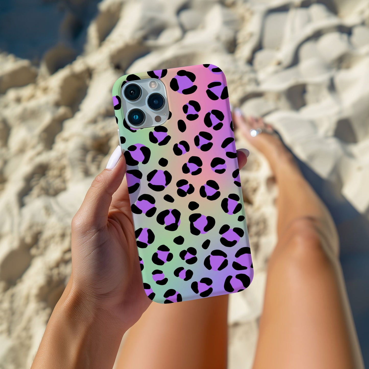 Vibrant Multi-Colored Leopard Print Magsafe iPhone Case - Techy Treasures -  