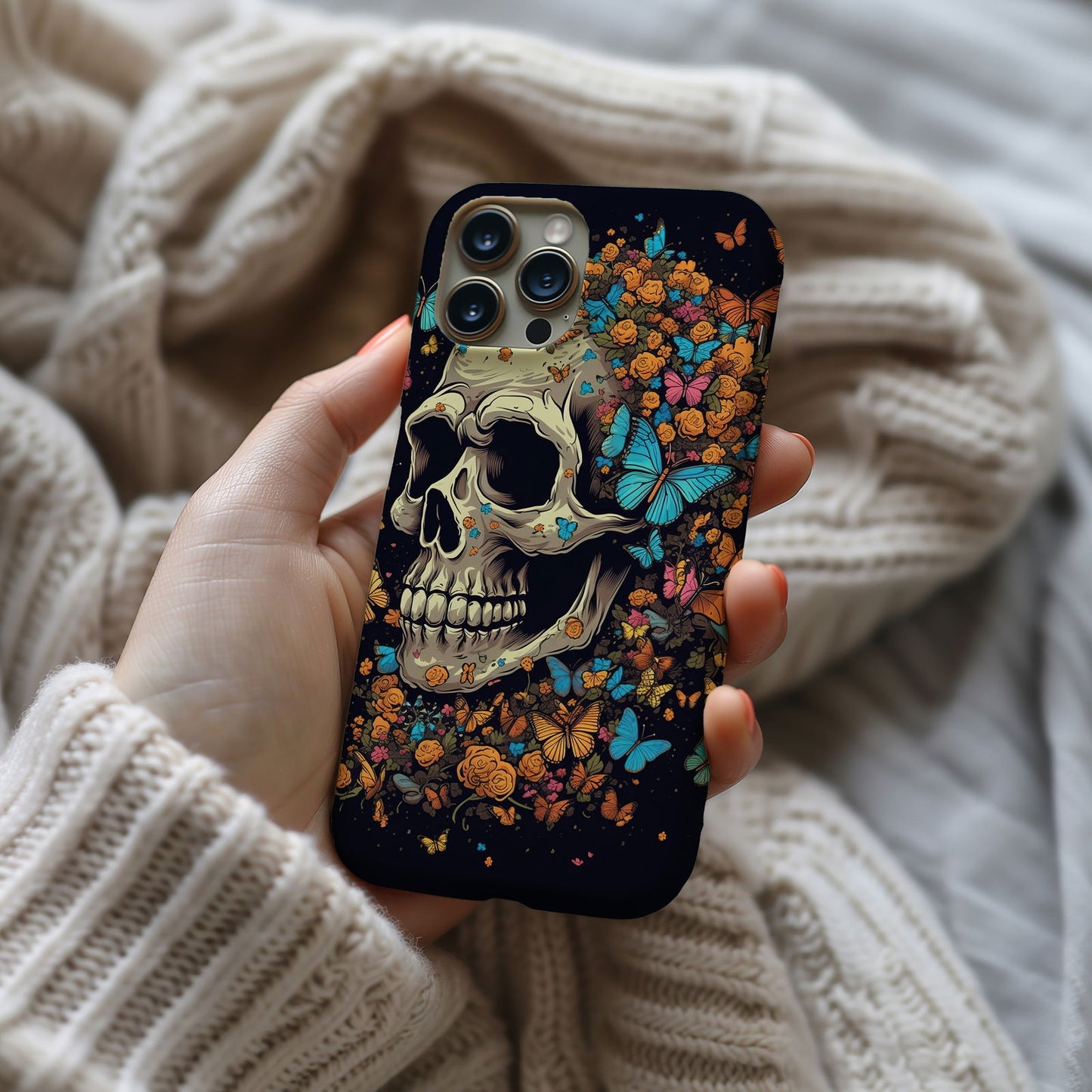 Vibrant Skull Design MagSafe iPhone Case - Techy Treasures -  