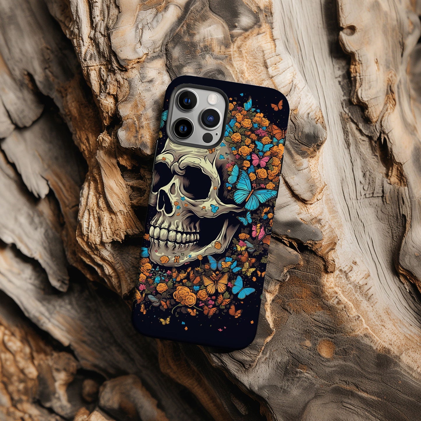 Vibrant Skull Design MagSafe iPhone Case - Techy Treasures -  