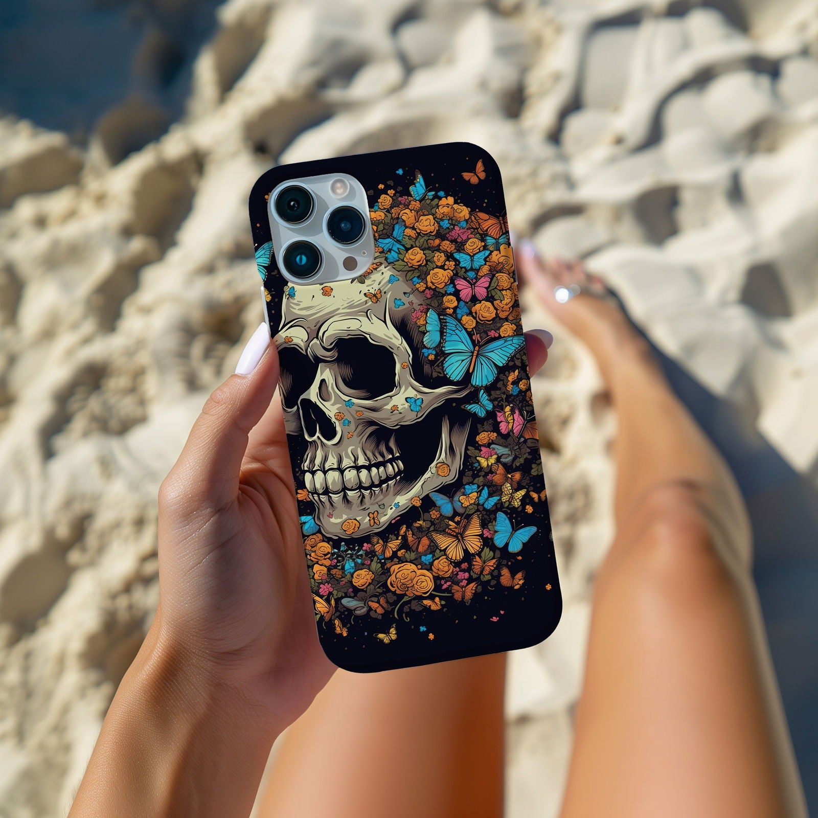 Vibrant Skull Design MagSafe iPhone Case - Techy Treasures -  