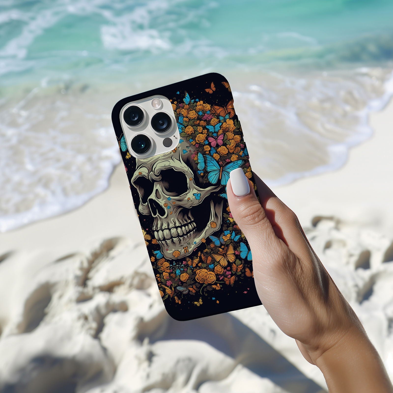 Vibrant Skull Design MagSafe iPhone Case - Techy Treasures -  