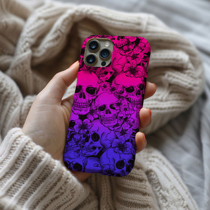 Vibrant Skull Design MagSafe iPhone Case - Techy Treasures -  