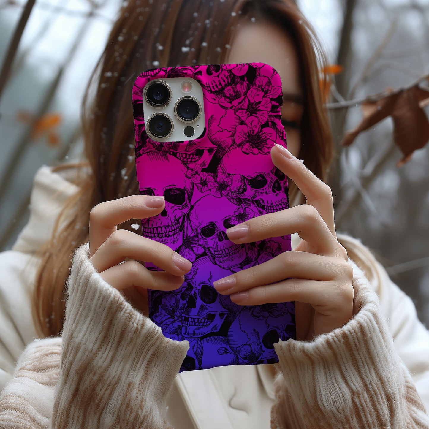 Vibrant Skull Design MagSafe iPhone Case - Techy Treasures -  