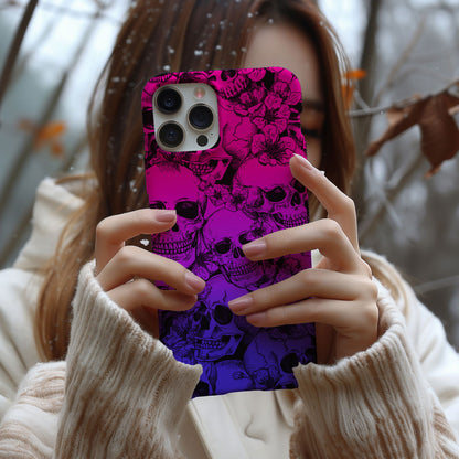 Vibrant Skull Design MagSafe iPhone Case - Techy Treasures -  