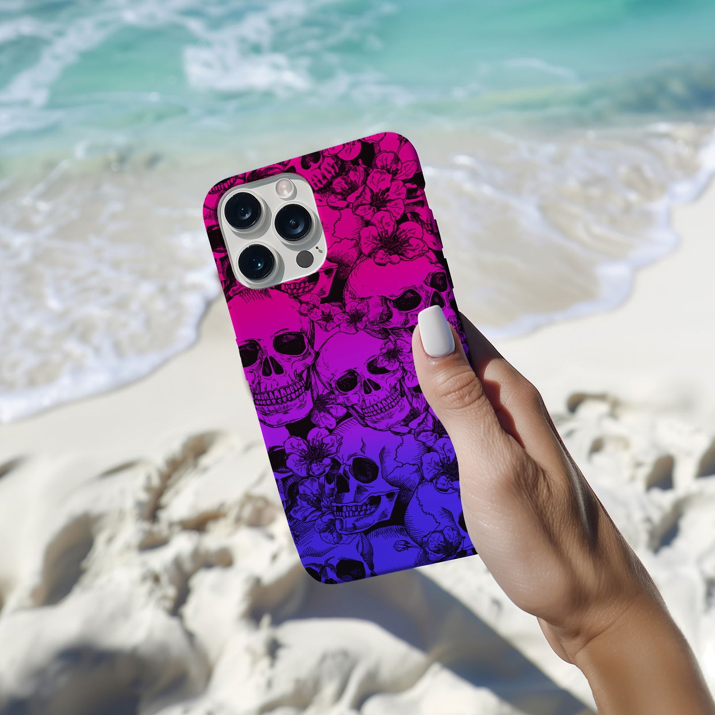 Vibrant Skull Design MagSafe iPhone Case - Techy Treasures -  