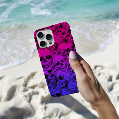 Vibrant Skull Design MagSafe iPhone Case - Techy Treasures -  