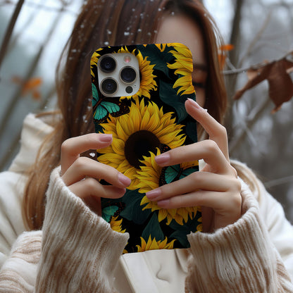 Vibrant Sunflower iPhone Case Magsafe iPhone Case - Artistic & Colorful Protection for Your Device - Techy Treasures -  