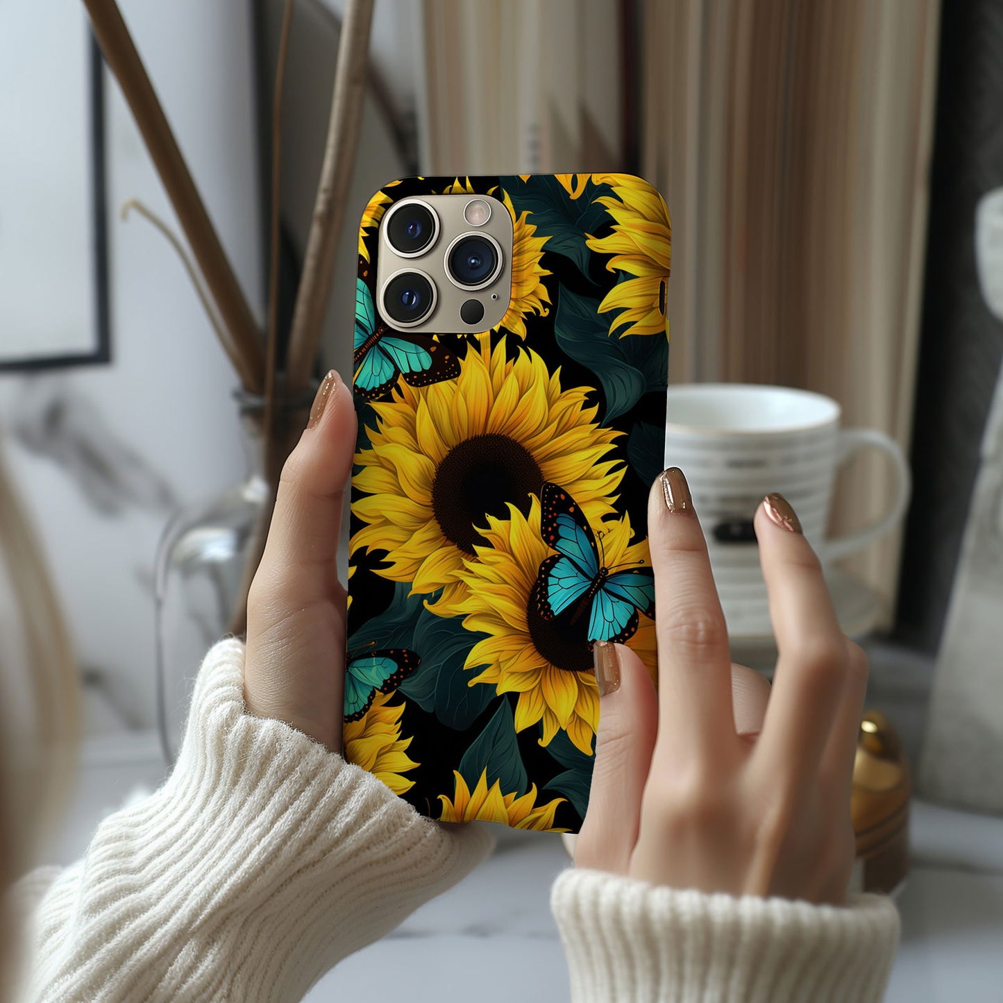 Vibrant Sunflower iPhone Case Magsafe iPhone Case - Artistic & Colorful Protection for Your Device - Techy Treasures -  