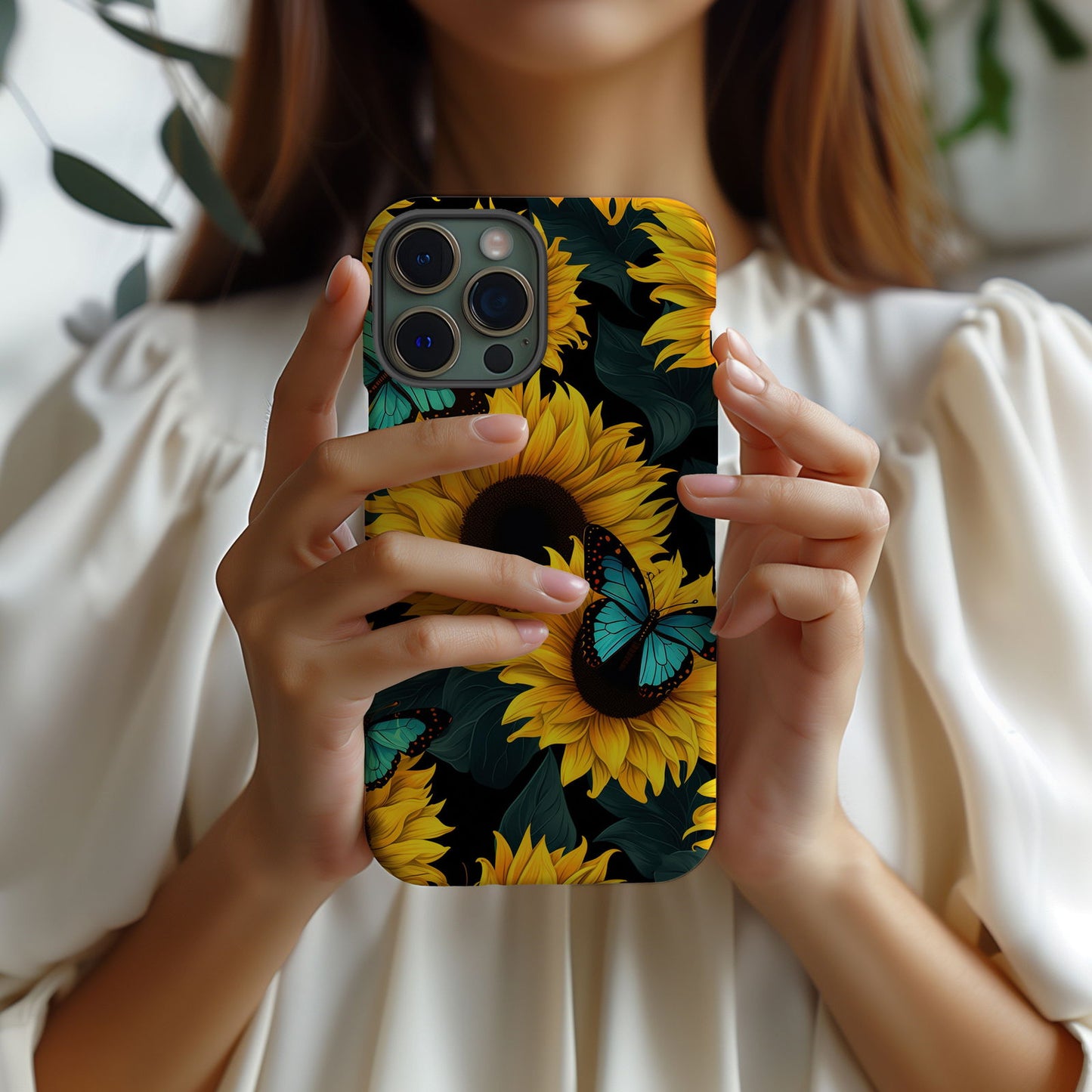 Vibrant Sunflower iPhone Case Magsafe iPhone Case - Artistic & Colorful Protection for Your Device - Techy Treasures -  