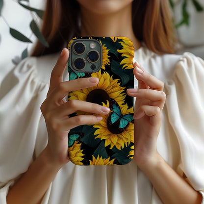 Vibrant Sunflower iPhone Case Magsafe iPhone Case - Artistic & Colorful Protection for Your Device - Techy Treasures -  