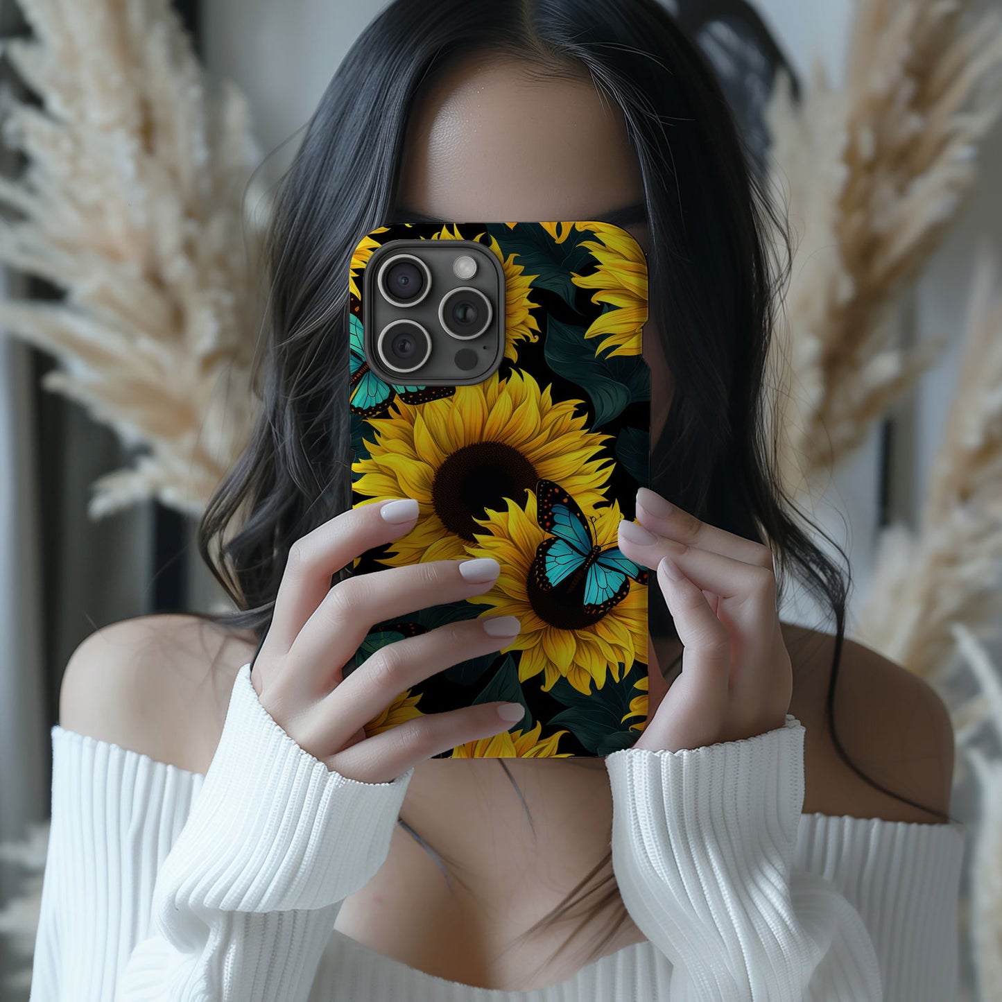 Vibrant Sunflower iPhone Case Magsafe iPhone Case - Artistic & Colorful Protection for Your Device - Techy Treasures -  