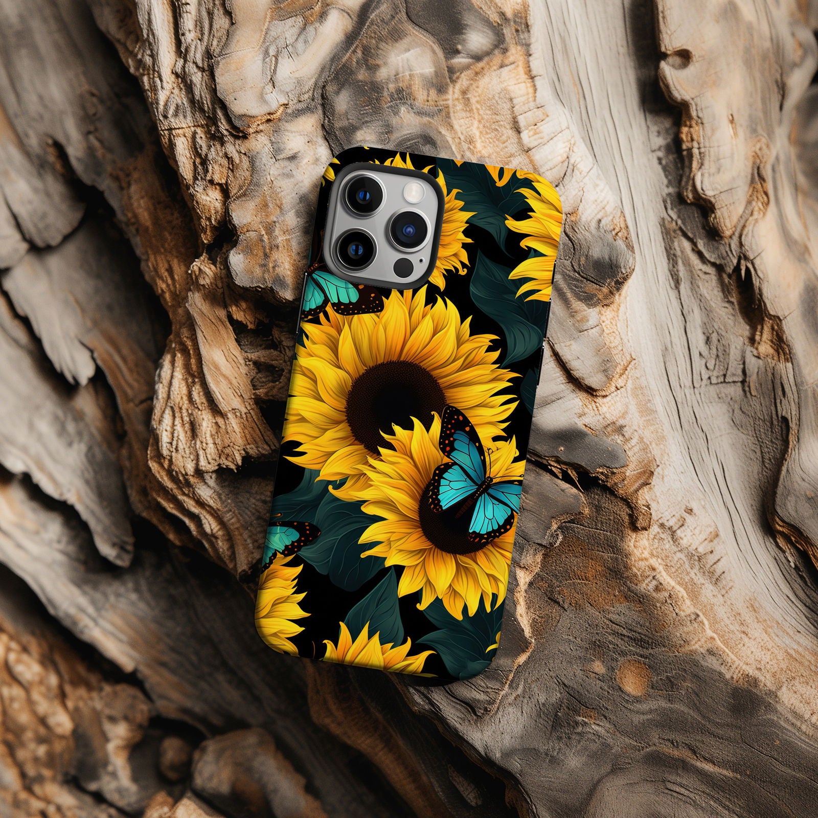 Vibrant Sunflower iPhone Case Magsafe iPhone Case - Artistic & Colorful Protection for Your Device - Techy Treasures -  