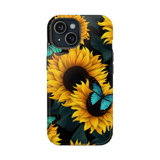 Vibrant Sunflower iPhone Case Magsafe iPhone Case - Artistic & Colorful Protection for Your Device - Techy Treasures - Mobile Phone Cases 