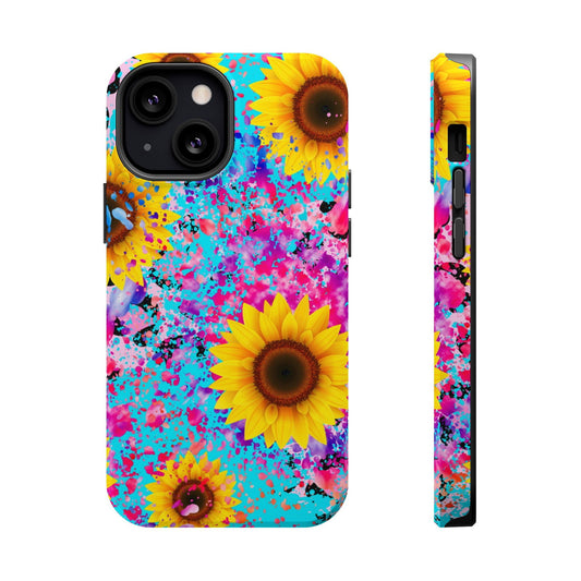 Vibrant Sunflower iPhone Case Magsafe iPhone Case - Artistic & Colorful Protection for Your Device - Techy Treasures - Mobile Phone Cases 