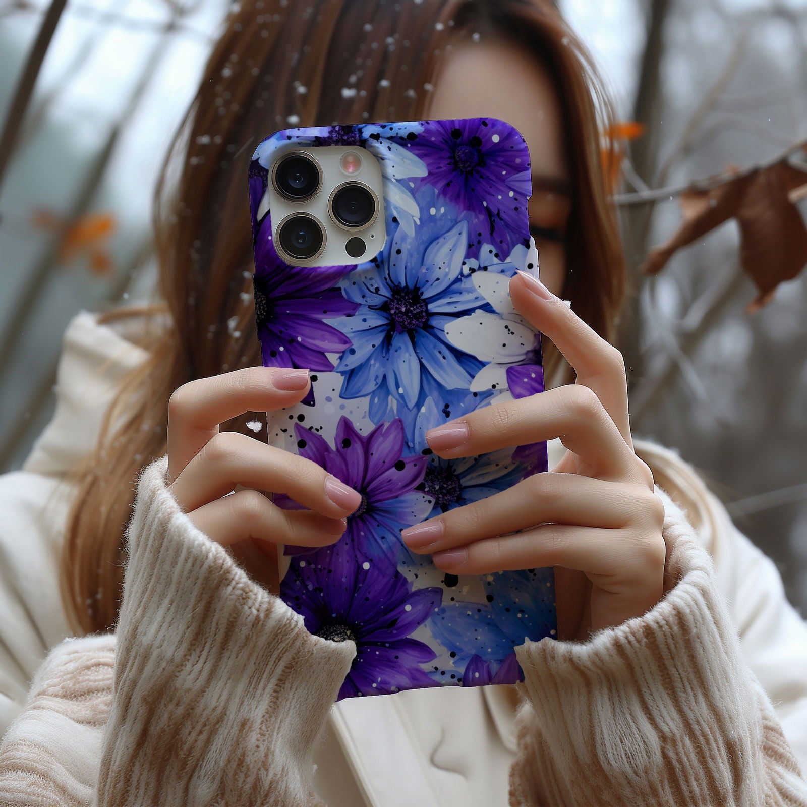 Vibrant Watercolor Floral iPhone Case Magnetic iPhone Case - Artistic & Colorful Protection for Your Device - Techy Treasures -  