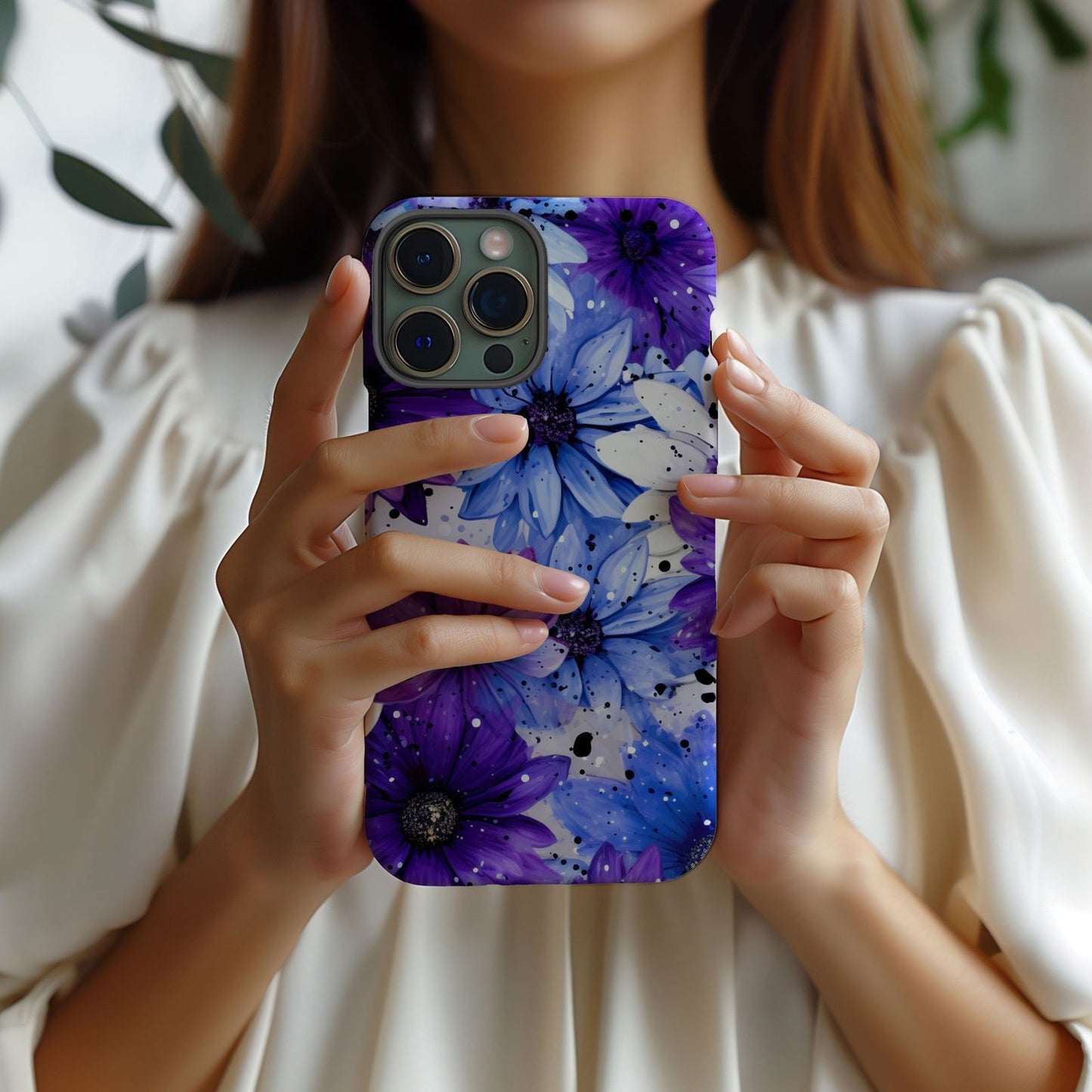 Vibrant Watercolor Floral iPhone Case Magnetic iPhone Case - Artistic & Colorful Protection for Your Device - Techy Treasures -  