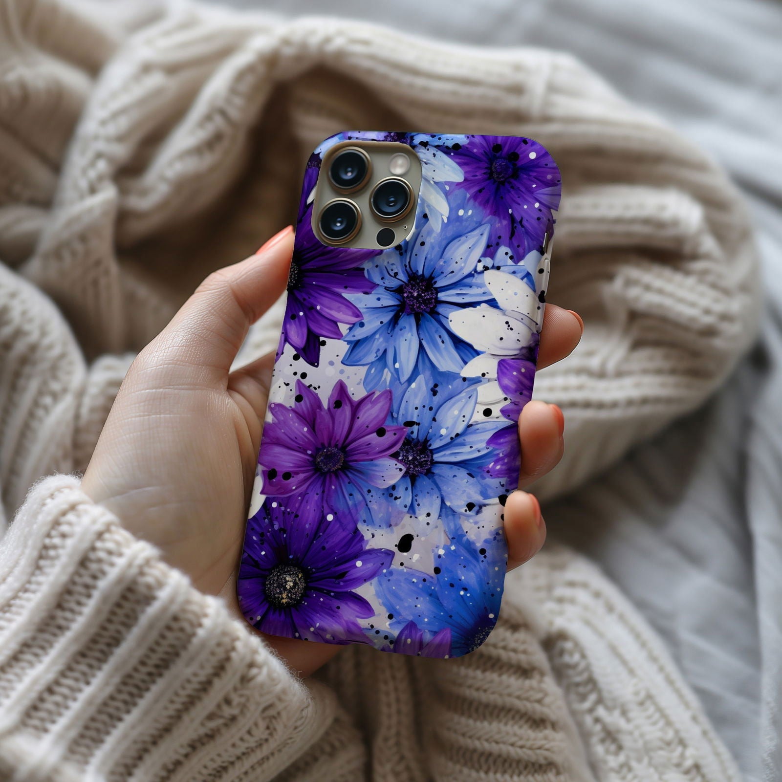 Vibrant Watercolor Floral iPhone Case Magnetic iPhone Case - Artistic & Colorful Protection for Your Device - Techy Treasures -  