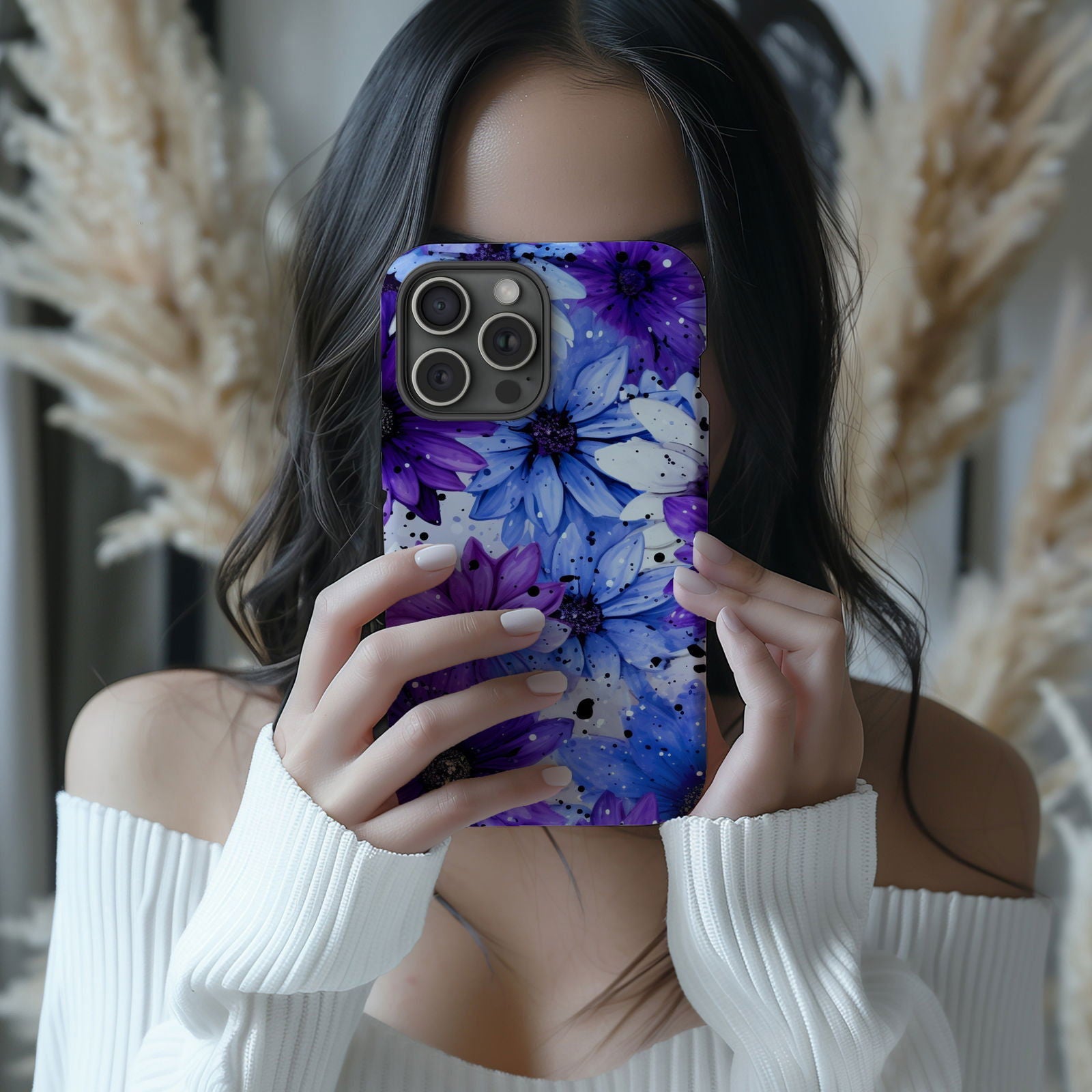 Vibrant Watercolor Floral iPhone Case Magnetic iPhone Case - Artistic & Colorful Protection for Your Device - Techy Treasures -  