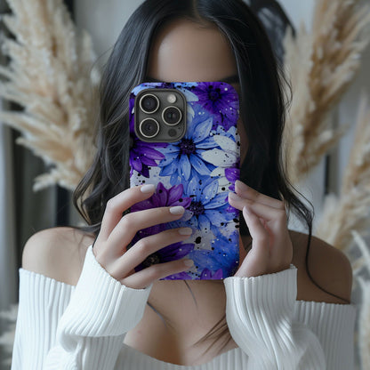 Vibrant Watercolor Floral iPhone Case Magnetic iPhone Case - Artistic & Colorful Protection for Your Device - Techy Treasures -  