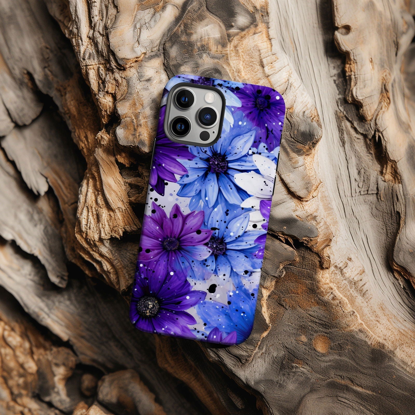 Vibrant Watercolor Floral iPhone Case Magnetic iPhone Case - Artistic & Colorful Protection for Your Device - Techy Treasures -  