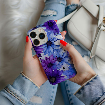Vibrant Watercolor Floral iPhone Case Magnetic iPhone Case - Artistic & Colorful Protection for Your Device - Techy Treasures -  