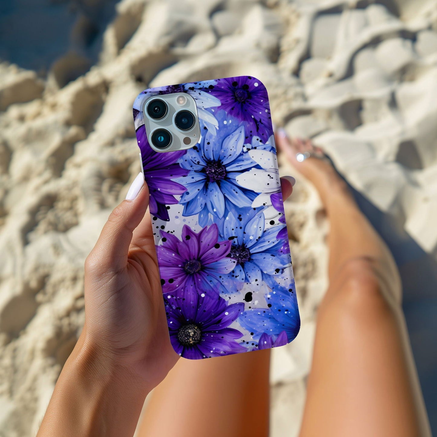 Vibrant Watercolor Floral iPhone Case Magnetic iPhone Case - Artistic & Colorful Protection for Your Device - Techy Treasures -  
